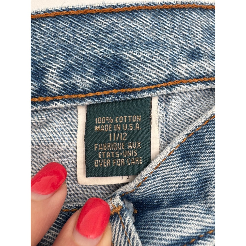 Vintage EXP Jeans by Express High Waisted Mom Jeans Blue Size 11/12 Made in USA - Picture 7 of 9